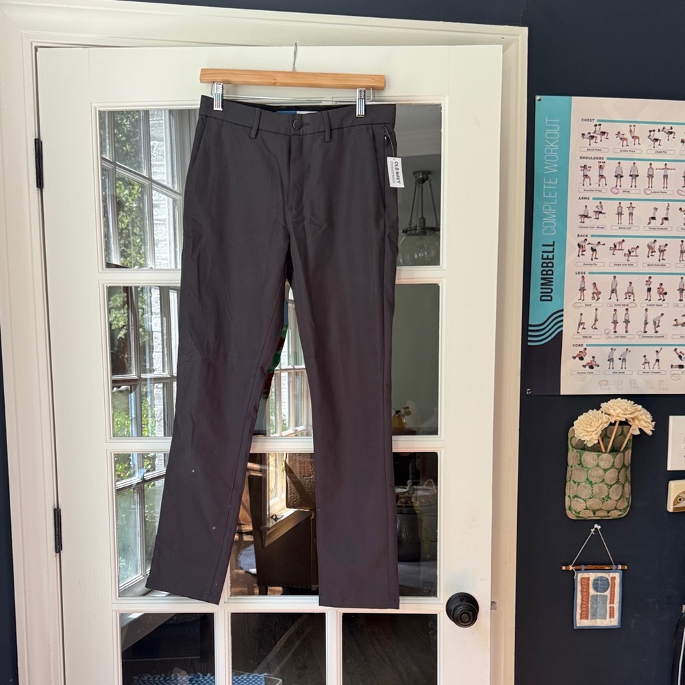 Old Navy Men's Dark Gray Chinos